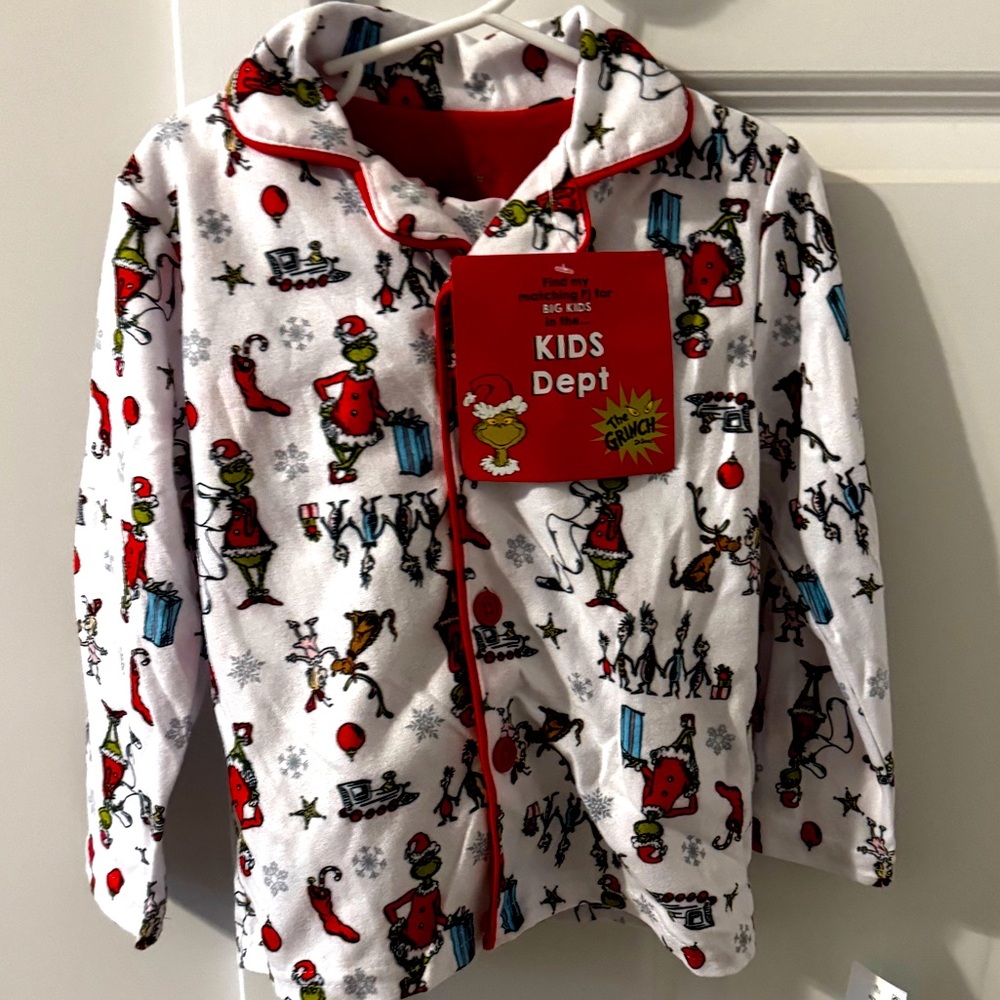 Carters grinch 4T pajamas